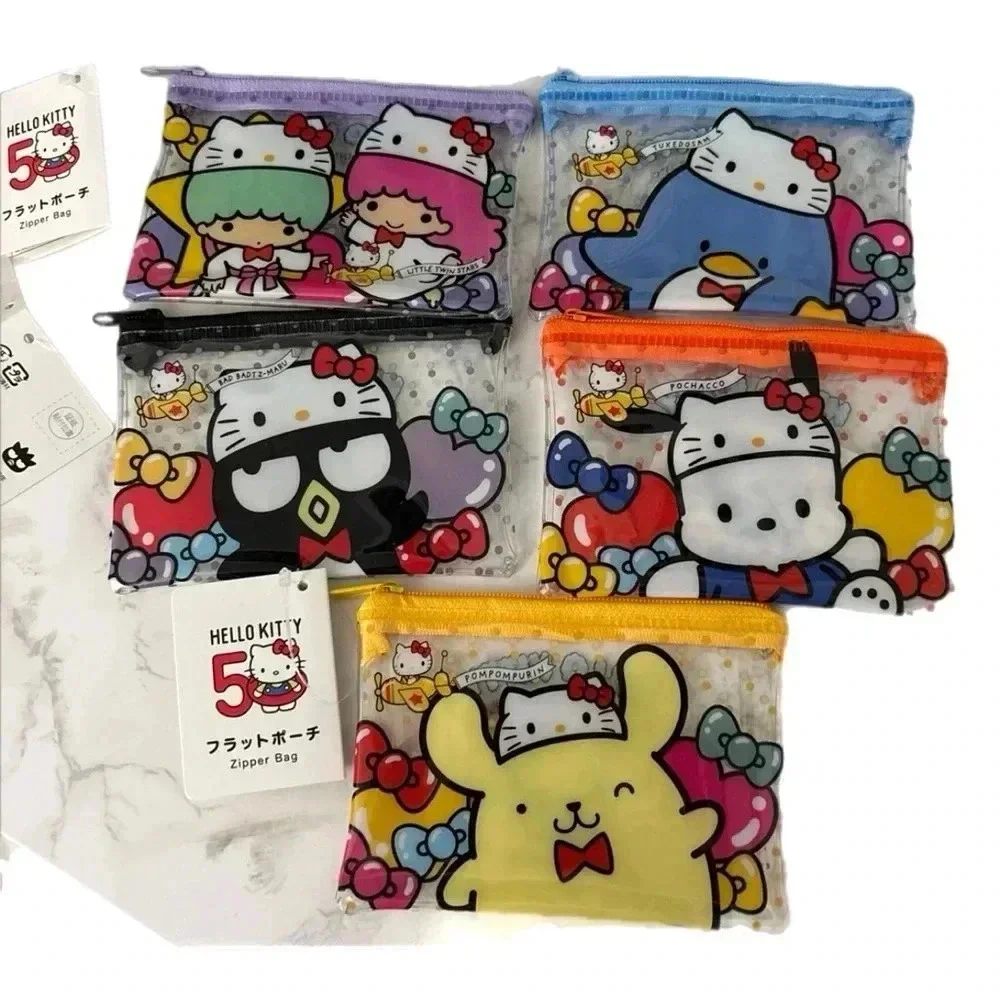 Sanrio Hello Kitty 50th Anniversary Japan Exclusive Zip Bag Set RARE